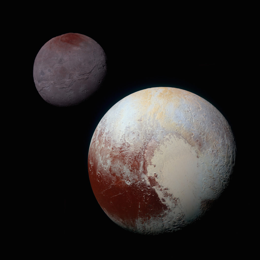 写真:冥王星とカロン