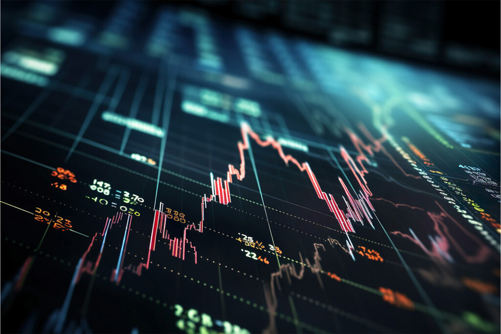 資本主義イメージ:株価チャート